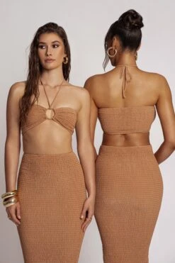 Camel Lana Smocked Skirt Set 35 Camel Lana Smocked Skirt Set -Jluxlabel Dress Shop PRODUCT MAR202023 21