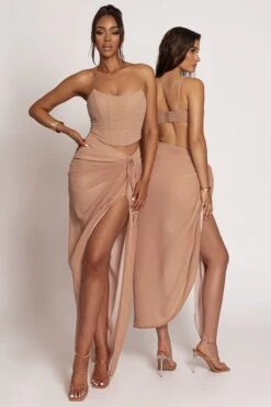 Tan Taste Of Summer Skirt Set