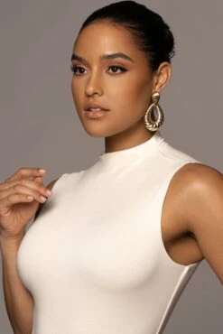 Jluxbasix Buttercream Ciela High Neck Bodysuit 9 Jluxbasix Buttercream Ciela High Neck Bodysuit -Jluxlabel Dress Shop PRODUCT MAR242022 9