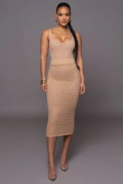 Sand Sunkissed Sweater Knit Skirt 20 Sand Sunkissed Sweater Knit Skirt -Jluxlabel Dress Shop PRODUCT MAR302023 1