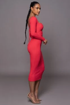 Persimmon Mesmerize Midi Dress -Jluxlabel Dress Shop PRODUCT MAR302023 117