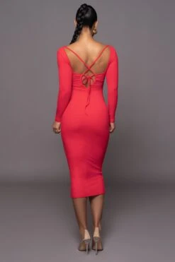 Persimmon Mesmerize Midi Dress -Jluxlabel Dress Shop PRODUCT MAR302023 118