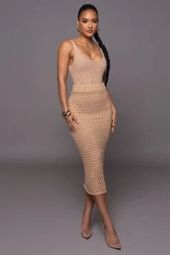 Sand Sunkissed Sweater Knit Skirt 18 Sand Sunkissed Sweater Knit Skirt -Jluxlabel Dress Shop PRODUCT MAR302023 2