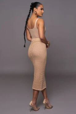 Sand Sunkissed Sweater Knit Skirt 25 Sand Sunkissed Sweater Knit Skirt -Jluxlabel Dress Shop PRODUCT MAR302023 4