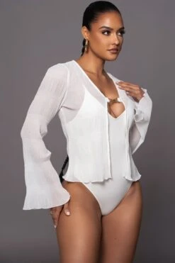 White Hidden Treasure Clasp Top -Jluxlabel Dress Shop PRODUCT MAR302023 85