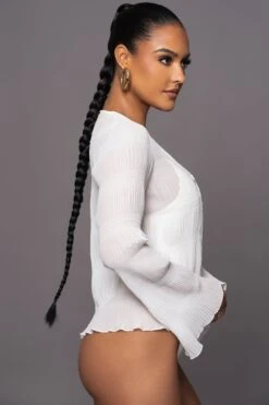 White Hidden Treasure Clasp Top -Jluxlabel Dress Shop PRODUCT MAR302023 88