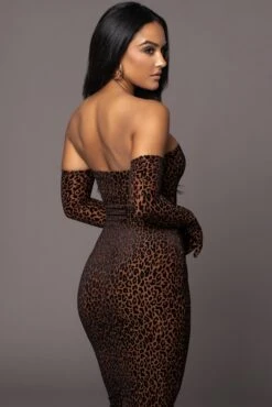 Pecan Leopard Midnight Hour Maxi Dress -Jluxlabel Dress Shop PRODUCT MAR82023 ASAP 69
