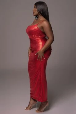 Red Rubi Cowl Neck Cocktail Dress -Jluxlabel Dress Shop PRODUCT MAY112023 21