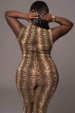 Snakeskin Mystic Jungle Jumpsuit -Jluxlabel Dress Shop PRODUCT MAY112023 54