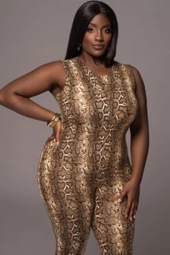 Snakeskin Mystic Jungle Jumpsuit -Jluxlabel Dress Shop PRODUCT MAY112023 56