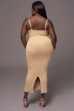 Beige Midnight Memories Midi Dress -Jluxlabel Dress Shop PRODUCT MAY112023 73