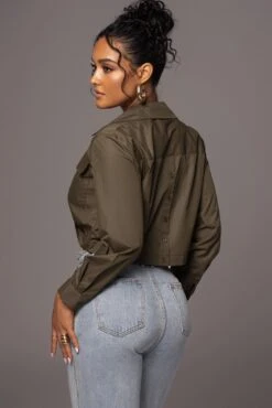 Olive Castella Twist Front Top -Jluxlabel Dress Shop PRODUCT MAY172023 102