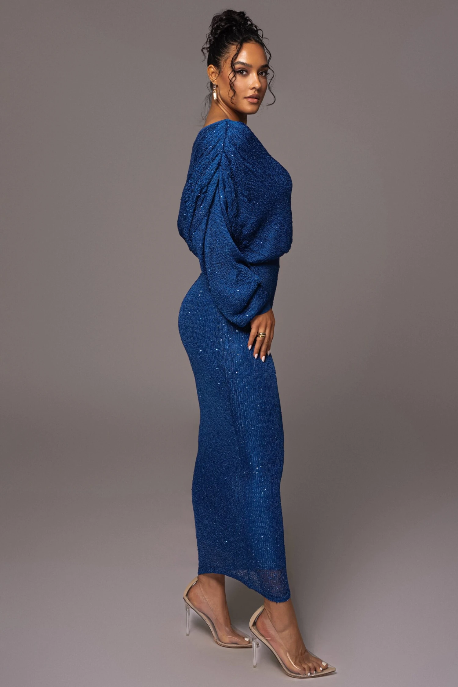 Blue Night Sky Sequin Skirt Set 8 Blue Night Sky Sequin Skirt Set - Image 6