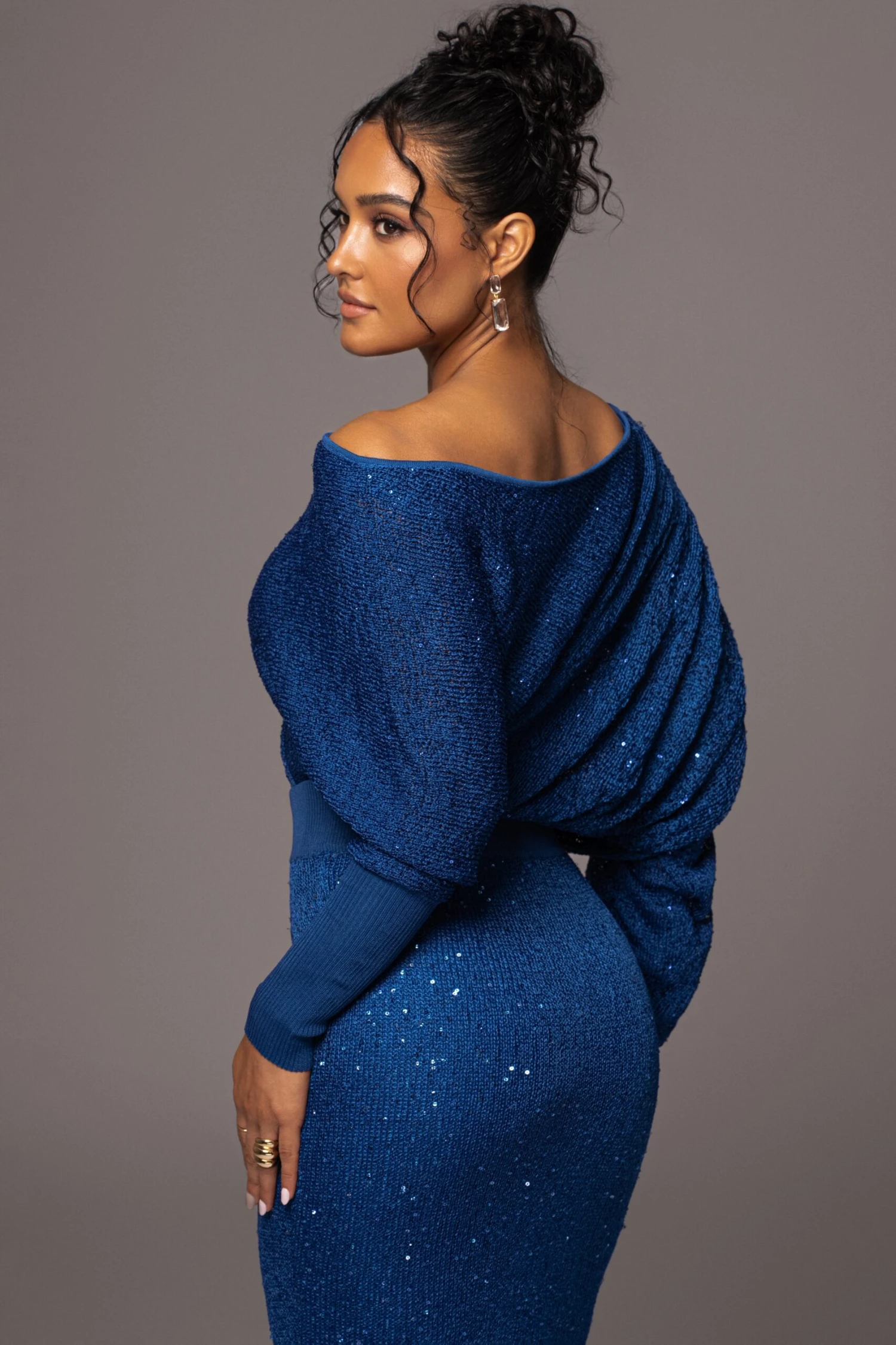 Blue Night Sky Sequin Skirt Set 9 Blue Night Sky Sequin Skirt Set - Image 7