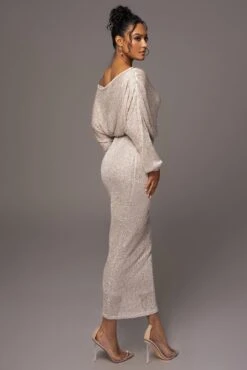 Beige Night Sky Sequin Skirt Set 25 Beige Night Sky Sequin Skirt Set -Jluxlabel Dress Shop PRODUCT MAY172023 123