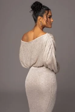 Beige Night Sky Sequin Skirt Set 26 Beige Night Sky Sequin Skirt Set -Jluxlabel Dress Shop PRODUCT MAY172023 126