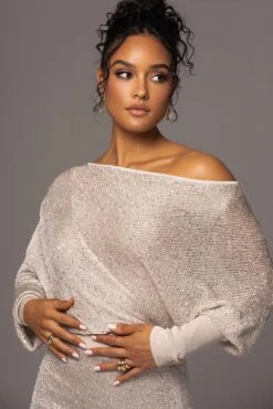 Beige Night Sky Sequin Skirt Set 23 Beige Night Sky Sequin Skirt Set -Jluxlabel Dress Shop PRODUCT MAY172023 129