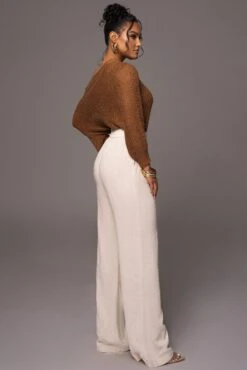 Pecan No Turning Back Off-Shoulder Top -Jluxlabel Dress Shop PRODUCT MAY172023 20