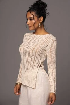 Light Beige Hideaway Crochet Knit Top 15 Light Beige Hideaway Crochet Knit Top -Jluxlabel Dress Shop PRODUCT MAY172023 32
