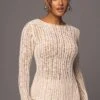 Light Beige Hideaway Crochet Knit Top 2 Light Beige Hideaway Crochet Knit Top -Jluxlabel Dress Shop PRODUCT MAY172023 33