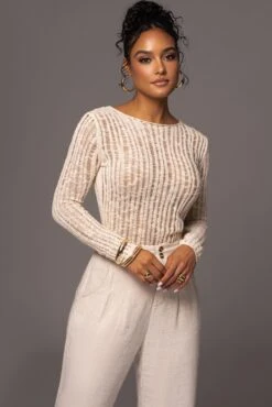 Light Beige Hideaway Crochet Knit Top 20 Light Beige Hideaway Crochet Knit Top -Jluxlabel Dress Shop PRODUCT MAY172023 38