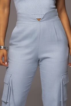 Blue Better Half Linen Utility Pants -Jluxlabel Dress Shop PRODUCT MAY172023 JUNEDROP1 12