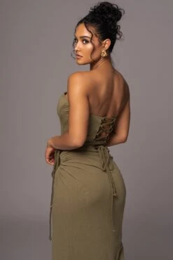 Olive Destination Linen Skirt Set -Jluxlabel Dress Shop PRODUCT MAY172023 JUNEDROP1 42