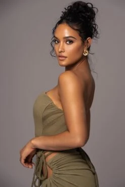 Olive Destination Linen Skirt Set -Jluxlabel Dress Shop PRODUCT MAY172023 JUNEDROP1 44