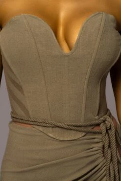 Olive Destination Linen Skirt Set -Jluxlabel Dress Shop PRODUCT MAY172023 JUNEDROP1 53