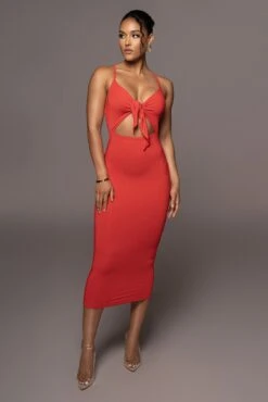 Red Soulmate Cut Out Dress -Jluxlabel Dress Shop PRODUCT MAY22022 123