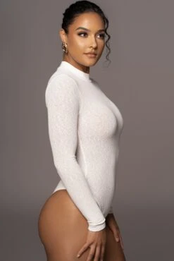 Ivory Kimber High Neck Bodysuit -Jluxlabel Dress Shop PRODUCT MAY22022 162