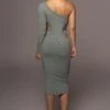 Green Vixen One Shoulder Dress -Jluxlabel Dress Shop PRODUCT MAY22022 194