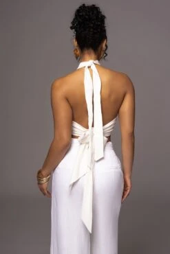Ivory No Promises Halter Top -Jluxlabel Dress Shop PRODUCT MAY232023 JUNEDROP1 100