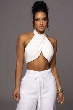 Ivory No Promises Halter Top