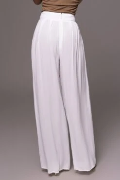 White After Sunset Pleated Pants -Jluxlabel Dress Shop PRODUCT MAY232023 JUNEDROP1 181