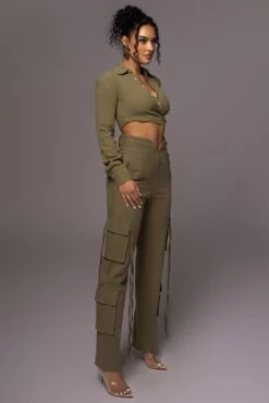 Olive Better Half Linen Utility Pants -Jluxlabel Dress Shop PRODUCT MAY232023 JUNEDROP1 189
