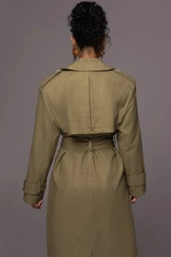 Olive One Step Closer Linen Coat -Jluxlabel Dress Shop PRODUCT MAY232023 JUNEDROP1 212