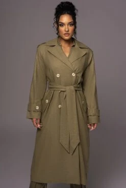 Olive One Step Closer Linen Coat -Jluxlabel Dress Shop PRODUCT MAY232023 JUNEDROP1 213