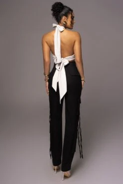 Black Better Half Linen Utility Pants -Jluxlabel Dress Shop PRODUCT MAY232023 JUNEDROP1 280