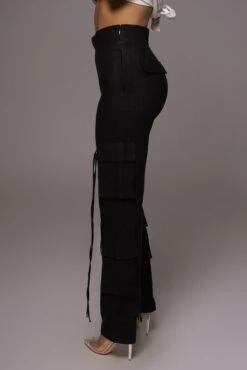 Black Better Half Linen Utility Pants -Jluxlabel Dress Shop PRODUCT MAY232023 JUNEDROP1 282