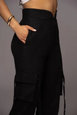 Black Better Half Linen Utility Pants -Jluxlabel Dress Shop PRODUCT MAY232023 JUNEDROP1 285