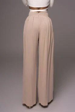 Beige After Sunset Pleated Pants -Jluxlabel Dress Shop PRODUCT MAY232023 JUNEDROP1 78