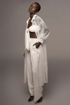 White Lia Button Front Shirt Dress 23 White Lia Button Front Shirt Dress -Jluxlabel Dress Shop PRODUCT MAY92022 177