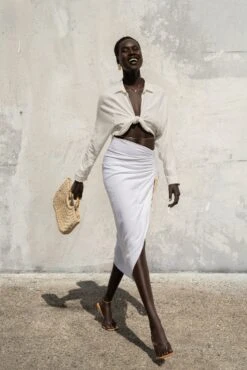 Ivory Soho Front Tied Woven Top -Jluxlabel Dress Shop PRODUCT MAY92022 224 cba726c5 5084 40c1 afd9 f5004e50af90