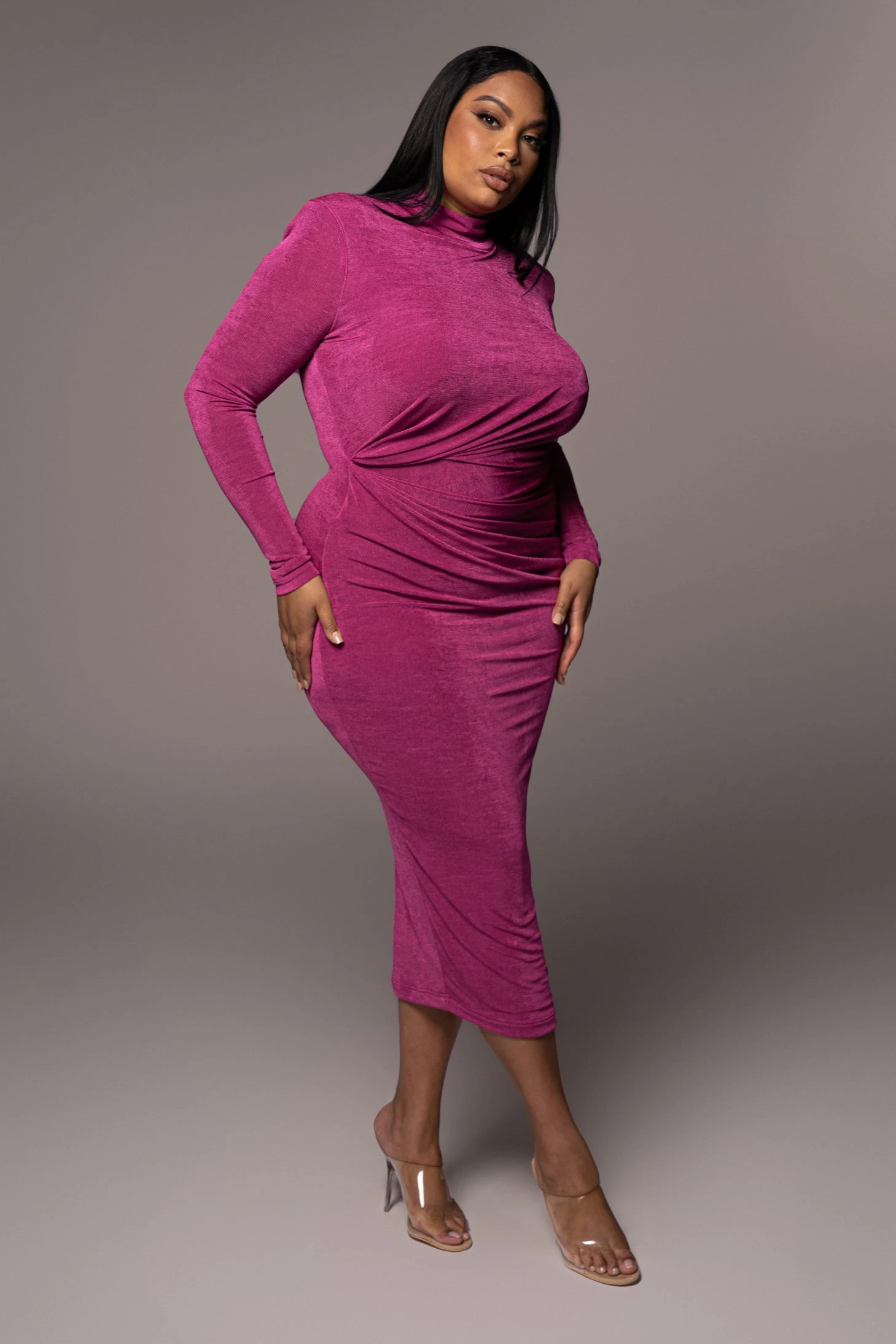 Berry Kara Mock Neck Dress 4 Berry Kara Mock Neck Dress - Image 2