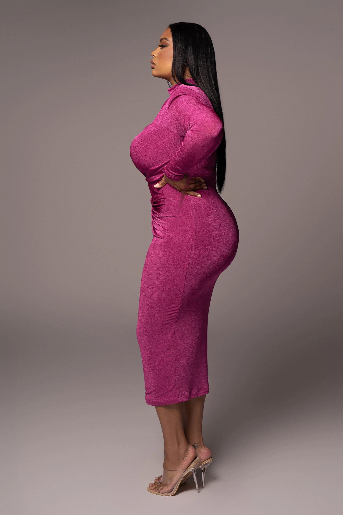 Berry Kara Mock Neck Dress 6 Berry Kara Mock Neck Dress - Image 4