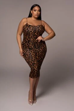 Leopard Vince Bodycon Dress -Jluxlabel Dress Shop PRODUCT NOV162021 PLUSSIZE 37