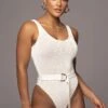 Ivory Juliette Knit Belted One Piece 2 Ivory Juliette Knit Belted One Piece -Jluxlabel Dress Shop PRODUCT NOV172022 134