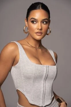 Grey More Than Friends Corset -Jluxlabel Dress Shop PRODUCT NOV172022 222
