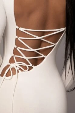 Ivory Shaye Mock Neck Dress -Jluxlabel Dress Shop PRODUCT NOV212022 DECDROP1 195